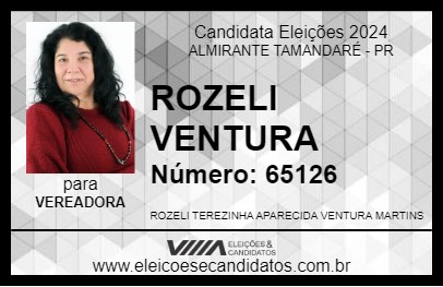 Candidato ROZELI VENTURA 2024 - ALMIRANTE TAMANDARÉ - Eleições