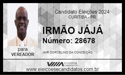 Candidato IRMÃO JÁJÁ 2024 - CURITIBA - Eleições