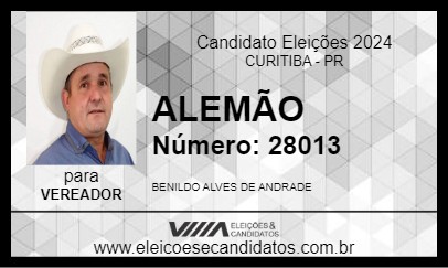 Candidato ALEMÃO 2024 - CURITIBA - Eleições