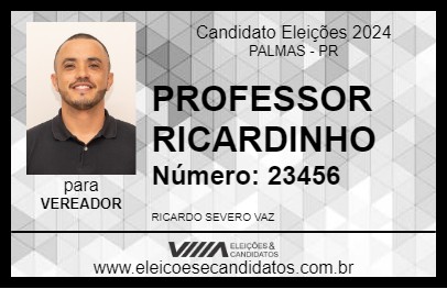 Candidato PROFESSOR RICARDINHO 2024 - PALMAS - Eleições