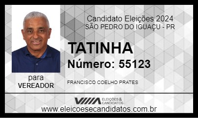 Candidato TATINHA 2024 - SÃO PEDRO DO IGUAÇU - Eleições