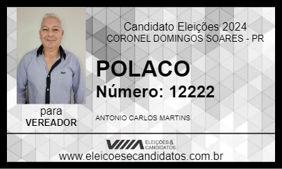 Candidato POLACO 2024 - CORONEL DOMINGOS SOARES - Eleições