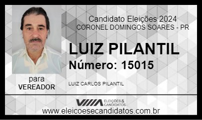 Candidato LUIZ PILANTIL 2024 - CORONEL DOMINGOS SOARES - Eleições