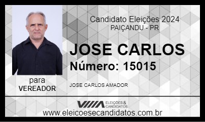 Candidato JOSE CARLOS 2024 - PAIÇANDU - Eleições