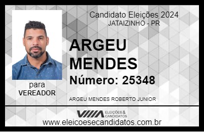 Candidato ARGEU MENDES 2024 - JATAIZINHO - Eleições