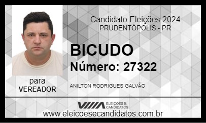 Candidato BICUDO 2024 - PRUDENTÓPOLIS - Eleições