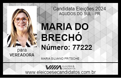 Candidato MARIA DO BRECHÓ 2024 - AGUDOS DO SUL - Eleições