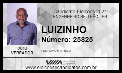 Candidato LUIZINHO 2024 - ENGENHEIRO BELTRÃO - Eleições