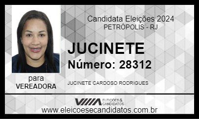 Candidato JUCINETE 2024 - PETRÓPOLIS - Eleições