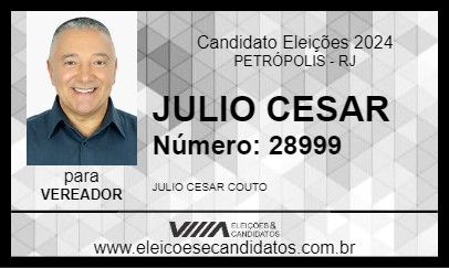 Candidato JULIO CESAR 2024 - PETRÓPOLIS - Eleições