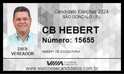 Candidato CB HEBERT 2024 - SÃO GONÇALO - Eleições