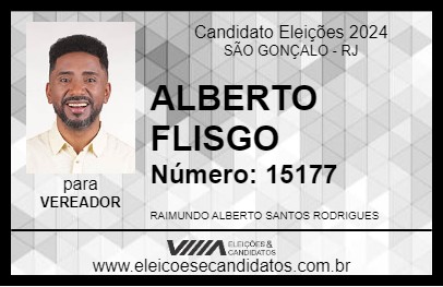 Candidato ALBERTO FLISGO 2024 - SÃO GONÇALO - Eleições