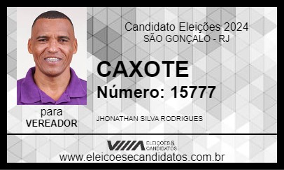 Candidato CAXOTE 2024 - SÃO GONÇALO - Eleições