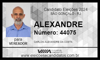 Candidato ALEXANDRE 2024 - SÃO GONÇALO - Eleições