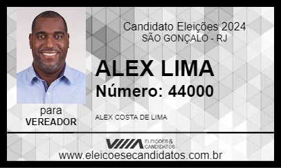 Candidato ALEX LIMA 2024 - SÃO GONÇALO - Eleições