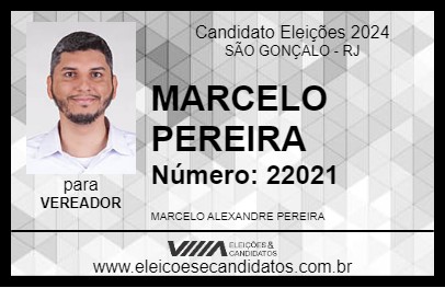 Candidato MARCELO PEREIRA 2024 - SÃO GONÇALO - Eleições