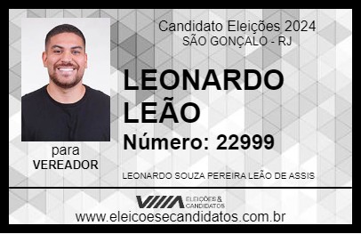 Candidato LEONARDO LEÃO 2024 - SÃO GONÇALO - Eleições