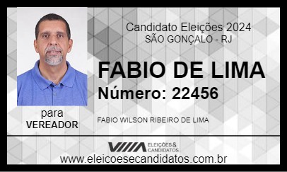 Candidato FABIO DE LIMA 2024 - SÃO GONÇALO - Eleições