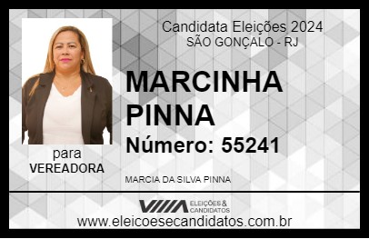 Candidato MARCINHA PINNA 2024 - SÃO GONÇALO - Eleições