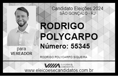 Candidato RODRIGO POLYCARPO 2024 - SÃO GONÇALO - Eleições