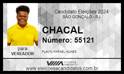 Candidato CHACAL 2024 - SÃO GONÇALO - Eleições