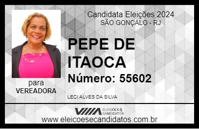 Candidato PEPE DE ITAOCA 2024 - SÃO GONÇALO - Eleições