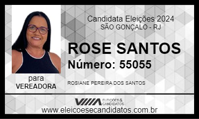 Candidato ROSE SANTOS 2024 - SÃO GONÇALO - Eleições