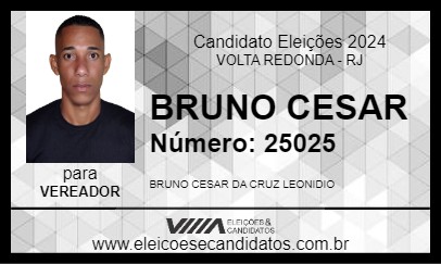 Candidato BRUNO CESAR 2024 - VOLTA REDONDA - Eleições