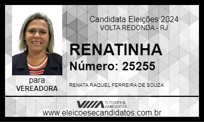 Candidato RENATINHA 2024 - VOLTA REDONDA - Eleições