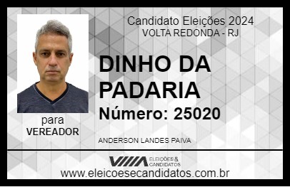 Candidato DINHO DA PADARIA 2024 - VOLTA REDONDA - Eleições