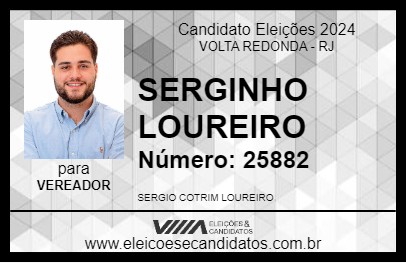 Candidato SERGINHO LOUREIRO 2024 - VOLTA REDONDA - Eleições