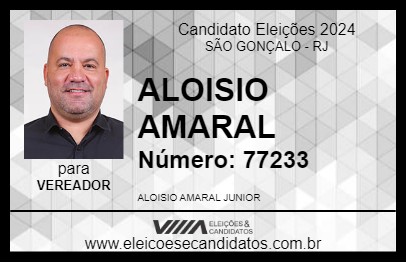 Candidato ALOISIO AMARAL 2024 - SÃO GONÇALO - Eleições