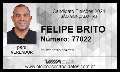 Candidato FELIPE BRITO 2024 - SÃO GONÇALO - Eleições