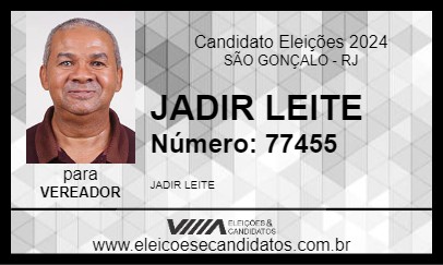 Candidato JADIR LEITE 2024 - SÃO GONÇALO - Eleições