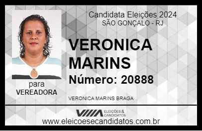 Candidato VERONICA BRAGA 2024 - SÃO GONÇALO - Eleições