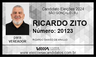 Candidato RICARDO ZITO 2024 - SÃO GONÇALO - Eleições