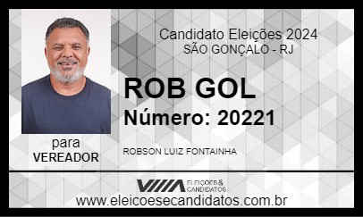 Candidato ROB GOL 2024 - SÃO GONÇALO - Eleições