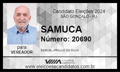 Candidato SAMUCA 2024 - SÃO GONÇALO - Eleições