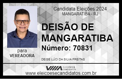 Candidato DEISÃO DE MANGARATIBA 2024 - MANGARATIBA - Eleições