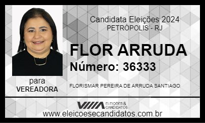 Candidato FLOR ARRUDA 2024 - PETRÓPOLIS - Eleições