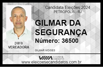 Candidato GILMAR DA SEGURANÇA 2024 - PETRÓPOLIS - Eleições