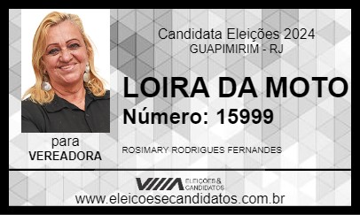 Candidato LOIRA DA MOTO 2024 - GUAPIMIRIM - Eleições