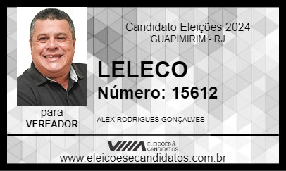 Candidato LELECO 2024 - GUAPIMIRIM - Eleições