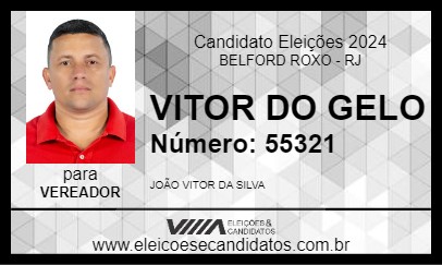 Candidato VITOR DO GELO 2024 - BELFORD ROXO - Eleições