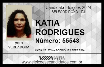 Candidato KATIA RODRIGUES 2024 - BELFORD ROXO - Eleições