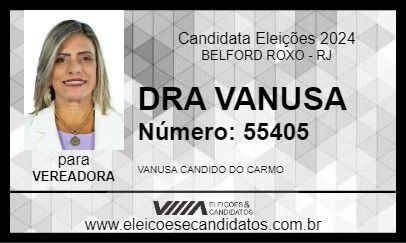 Candidato DRA VANUSA 2024 - BELFORD ROXO - Eleições