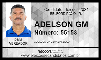 Candidato ADELSON GM 2024 - BELFORD ROXO - Eleições