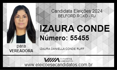 Candidato IZAURA CONDE 2024 - BELFORD ROXO - Eleições