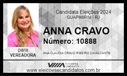 Candidato ANNA CRAVO 2024 - GUAPIMIRIM - Eleições