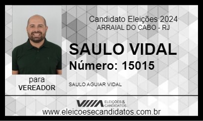 Candidato SAULO VIDAL 2024 - ARRAIAL DO CABO - Eleições